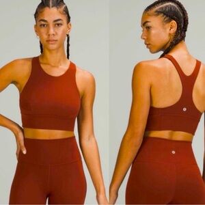 NWOT Lululemon Wunder Train Longline Bra *Medium Support (8) Date Brown